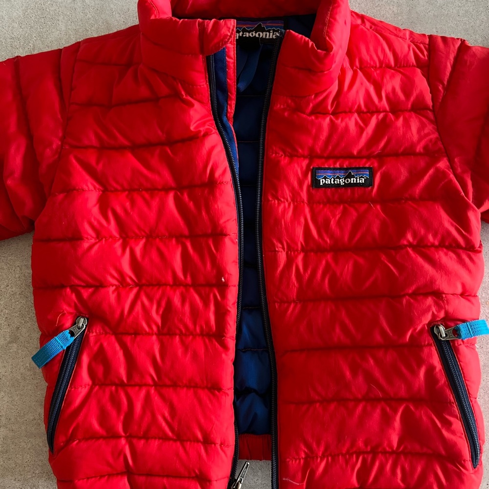 Patagonia Down Sweater Jacket 2t Red